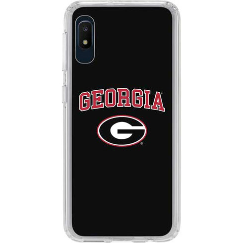 University of Georgia Collegiate Text Galaxy A10e Clear Case