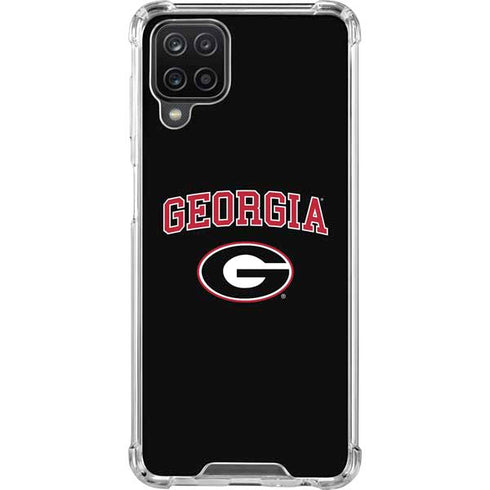University of Georgia Collegiate Text Galaxy A12 Clear Case