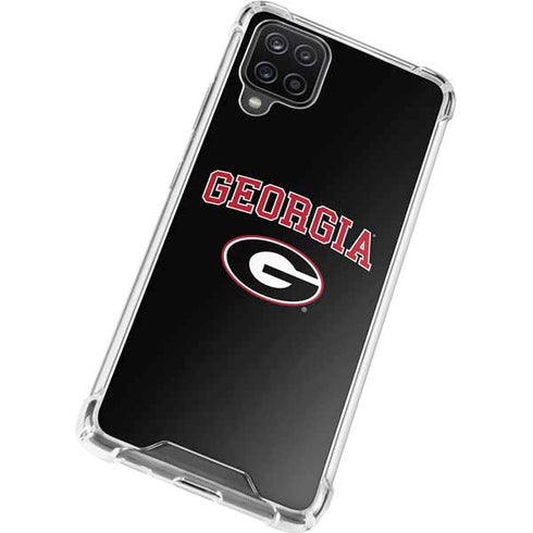 University of Georgia Collegiate Text Galaxy A12 Clear Case