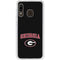 University of Georgia Collegiate Text Galaxy A20 Clear Case