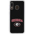 University of Georgia Collegiate Text Galaxy A20 Clear Case