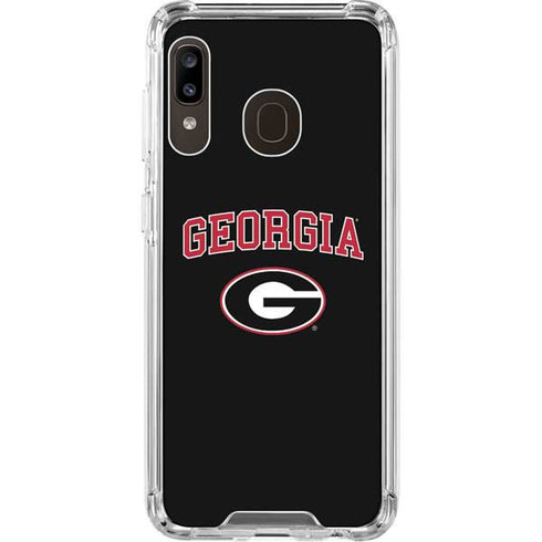 University of Georgia Collegiate Text Galaxy A30 Clear Case