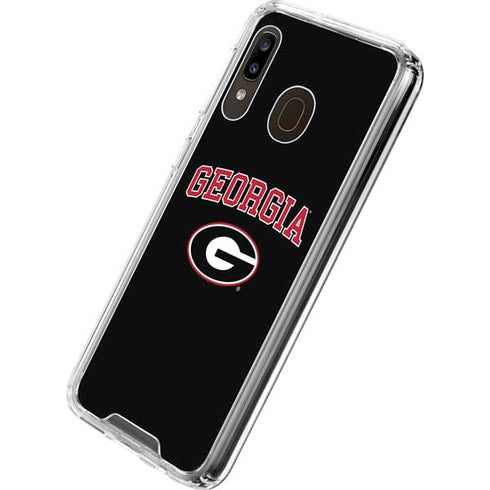 University of Georgia Collegiate Text Galaxy A30 Clear Case
