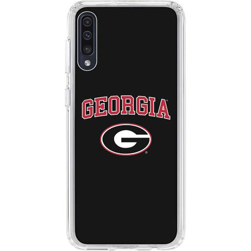 University of Georgia Collegiate Text Galaxy A50 Clear Case