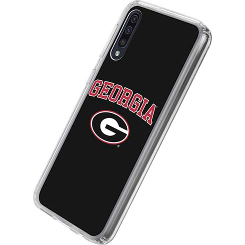University of Georgia Collegiate Text Galaxy A50 Clear Case