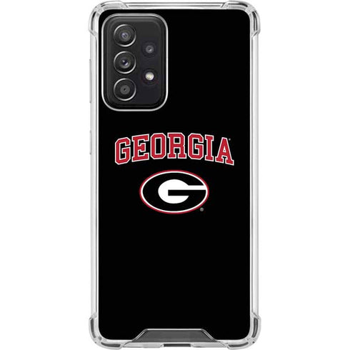 University of Georgia Collegiate Text Galaxy A52 5G Clear Case