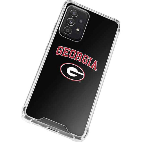 University of Georgia Collegiate Text Galaxy A52 5G Clear Case