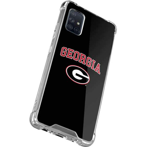 University of Georgia Collegiate Text Galaxy A71 5G Clear Case