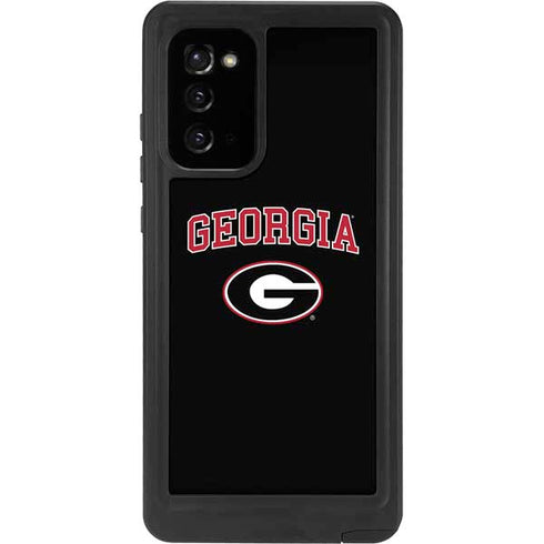 University of Georgia Collegiate Text Galaxy Note20 5G Waterproof Case