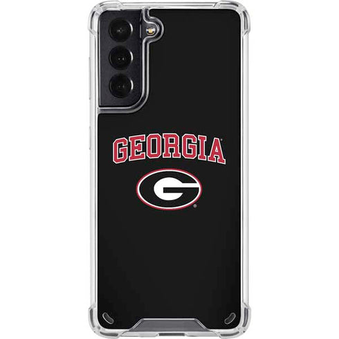 University of Georgia Collegiate Text Galaxy S21 5G Clear Case