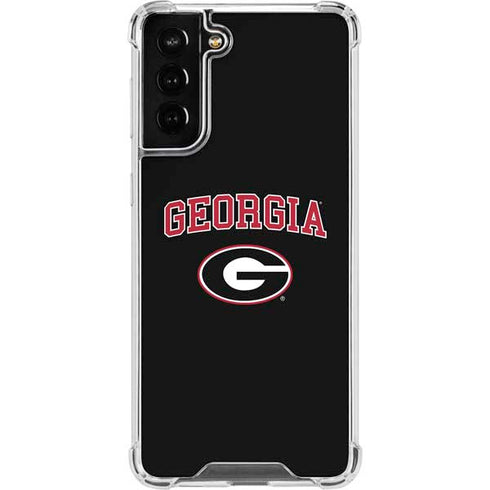University of Georgia Collegiate Text Galaxy S21 FE Clear Case