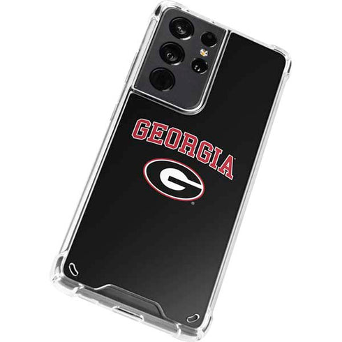 University of Georgia Collegiate Text Galaxy S21 Ultra 5G Clear Case