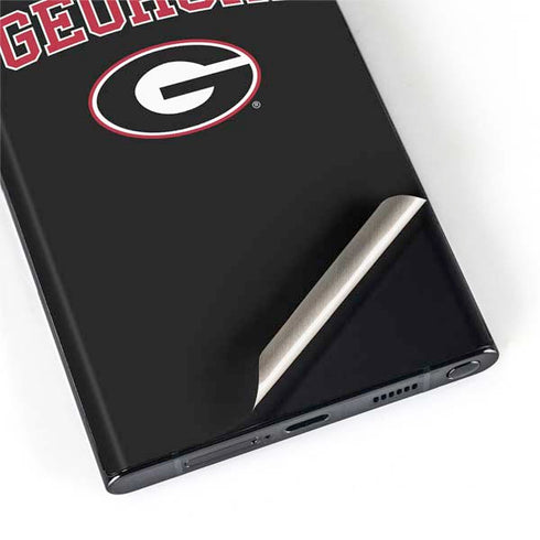 University of Georgia Collegiate Text Galaxy S22 Ultra Skin