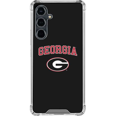 University of Georgia Collegiate Text Galaxy S23 FE Clear Case