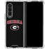 University of Georgia Collegiate Text Galaxy Z Fold4 5G Clear Case
