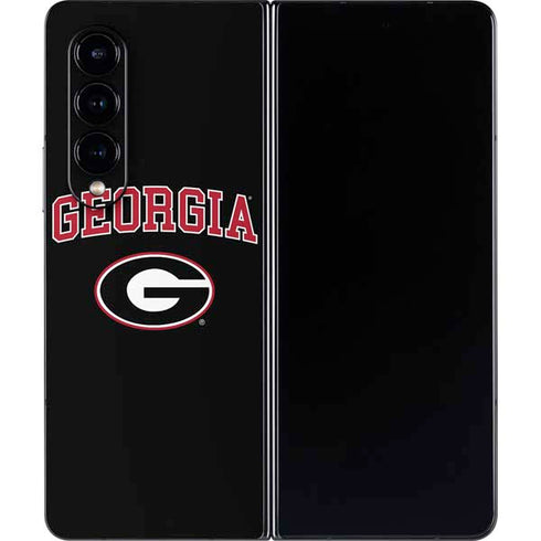 University of Georgia Collegiate Text Galaxy Z Fold4 5G Skin