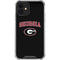 University of Georgia Collegiate Text iPhone 12 Clear Case