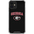 University of Georgia Collegiate Text iPhone 12 Clear Case