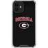 University of Georgia Collegiate Text iPhone 12 Mini Clear Case