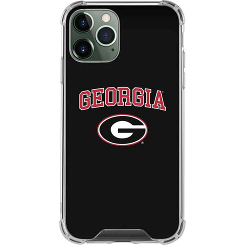 University of Georgia Collegiate Text iPhone 12 Pro Clear Case