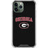 University of Georgia Collegiate Text iPhone 12 Pro Clear Case