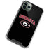 University of Georgia Collegiate Text iPhone 12 Pro Max Clear Case