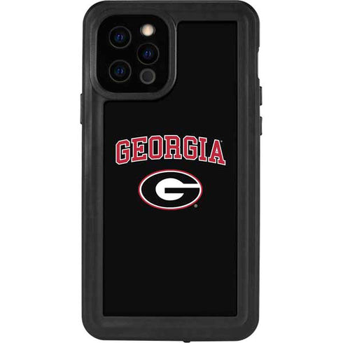 University of Georgia Collegiate Text iPhone 12 Pro Waterproof Case