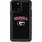 University of Georgia Collegiate Text iPhone 12 Pro Waterproof Case