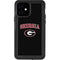 University of Georgia Collegiate Text iPhone 12 Waterproof Case