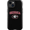 University of Georgia Collegiate Text iPhone 15 Plus Impact Case