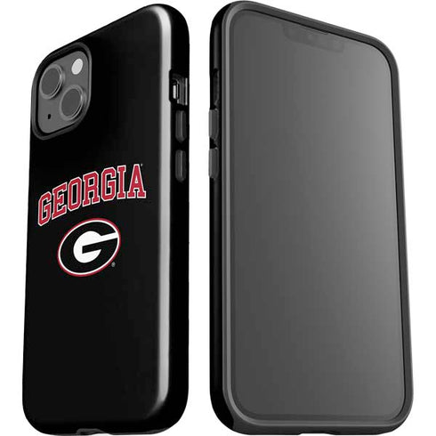 University of Georgia Collegiate Text iPhone 15 Plus Impact Case