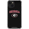 University of Georgia Collegiate Text iPhone 14 Plus Clear Case