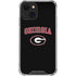 University of Georgia Collegiate Text iPhone 14 Plus Clear Case