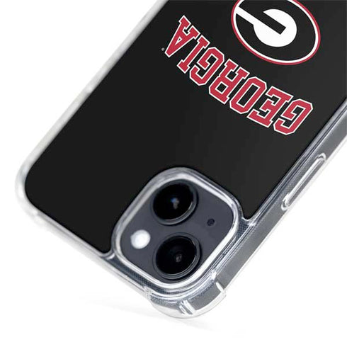 University of Georgia Collegiate Text iPhone 15 Plus MagSafe Case