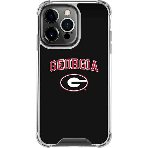 University of Georgia Collegiate Text iPhone 14 Pro Clear Case