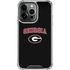 University of Georgia Collegiate Text iPhone 14 Pro Clear Case