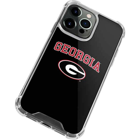 University of Georgia Collegiate Text iPhone 15 Pro Clear Case