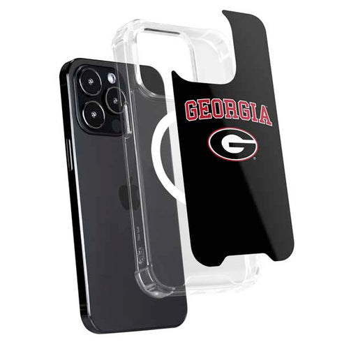 University of Georgia Collegiate Text iPhone 15 Pro MagSafe Case