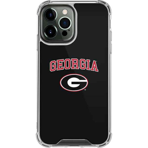 University of Georgia Collegiate Text iPhone 14 Pro Max Clear Case