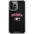 University of Georgia Collegiate Text iPhone 14 Pro Max Clear Case
