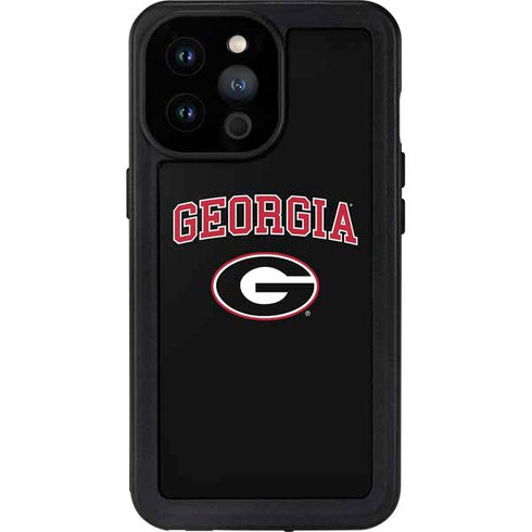 University of Georgia Collegiate Text iPhone 14 Pro Max Waterproof Case
