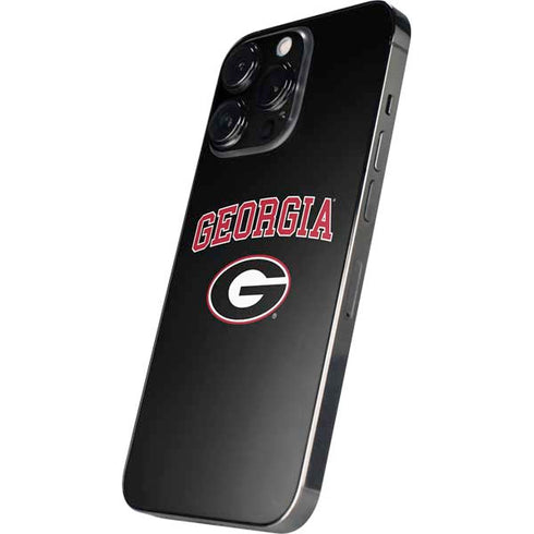 University of Georgia Collegiate Text iPhone 14 Pro Skin