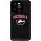 University of Georgia Collegiate Text iPhone 14 Pro Waterproof Case