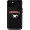University of Georgia Collegiate Text iPhone 15 Plus Waterproof Case