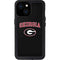 University of Georgia Collegiate Text iPhone 15 Waterproof Case