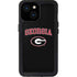 University of Georgia Collegiate Text iPhone 15 Waterproof Case