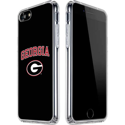 University of Georgia Collegiate Text iPhone SE (2nd & 3rd Gen) Clear Case