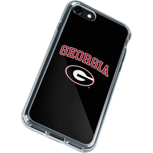 University of Georgia Collegiate Text iPhone SE (2nd & 3rd Gen) Clear Case
