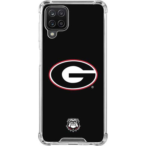 University of Georgia Logo Galaxy A12 Clear Case