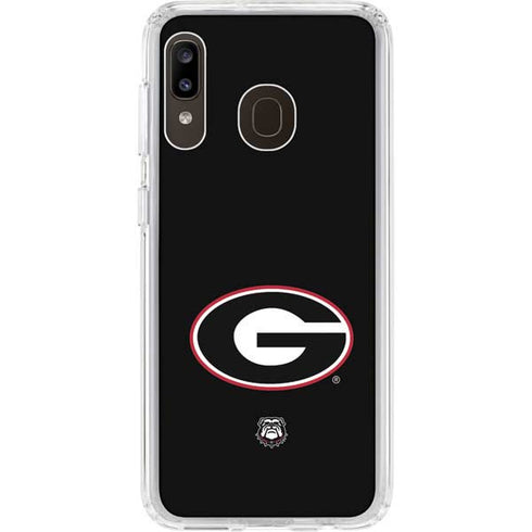 University of Georgia Logo Galaxy A20 Clear Case